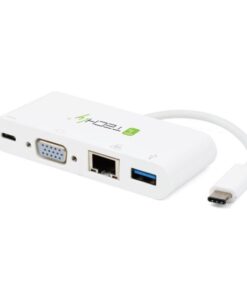 Adattatore USB-C™ a USB-A 3.0 con connessioni VGA, RJ45, USB-C™