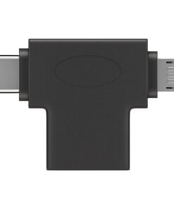 Adattatore a T USB-A, Micro-B e USB-C™ Nero