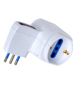 Adattatore con spina 10A e prese 2 Italiane/ 2 Schuko