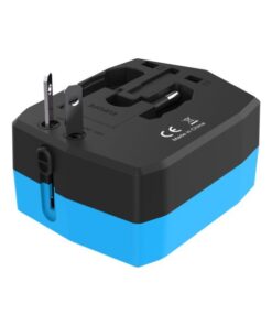 Adattatore da viaggio con PowerBank 6000mAh e 2 USB