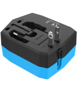 Adattatore da viaggio con PowerBank 6000mAh e 2 USB