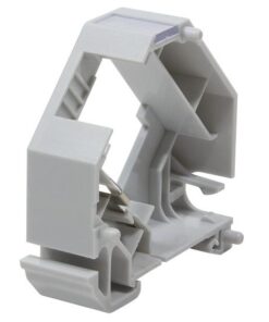 Adattatore per Guida DIN per Connettore RJ45 1 Porta in Plastica