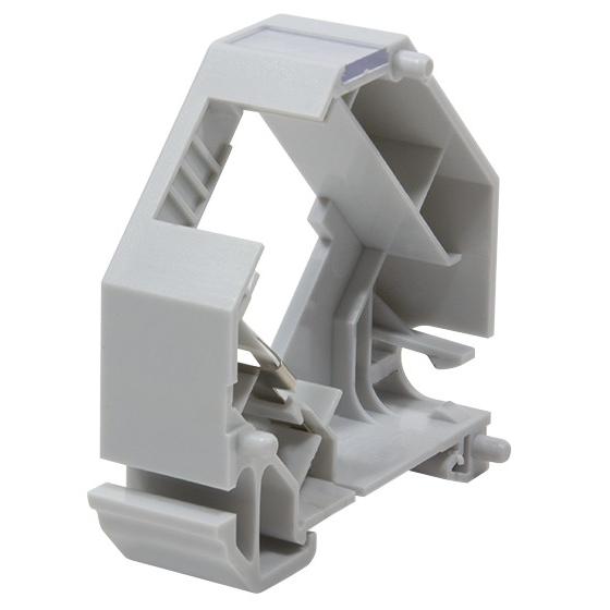 Adattatore per Guida DIN per Connettore RJ45 1 Porta in Plastica