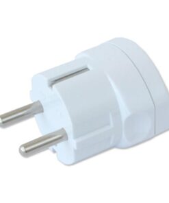 Adattatore spina Schuko a presa 10/16A Bianco