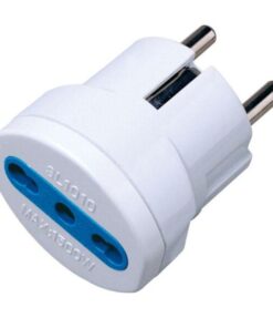 Adattatore spina Schuko a presa 10/16A Bianco