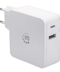 Alimentatore 45W con porte USB-C e USB-A Bianco