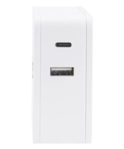 Alimentatore 45W con porte USB-C e USB-A Bianco