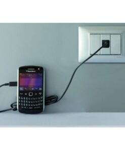 Alimentatore USB 2,1A da incasso con aggancio Keystone nero