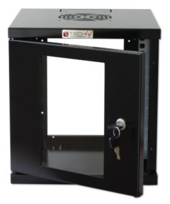 Armadio Rack 10'' a muro 6 unità Nero