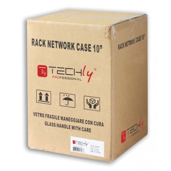 Armadio Rack 10'' a muro 6 unità con pannelli asportabili Grigio