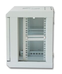 Armadio Rack 10'' a muro 6 unità con pannelli asportabili Grigio