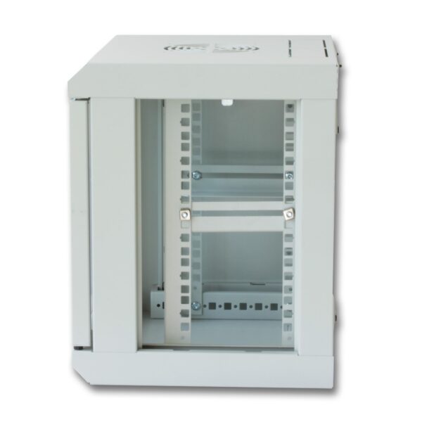 Armadio Rack 10'' a muro 6 unità con pannelli asportabili Grigio