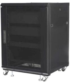 Armadio Rack 19'' 600x600 15U per Audio Video Nero