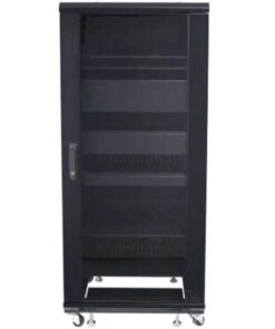 Armadio Rack 19'' 600x600 27U per Audio Video Nero
