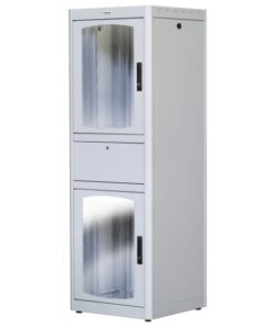 Armadio Rack 19'' 600x800 38U con Ripiano Tastiera Grigio