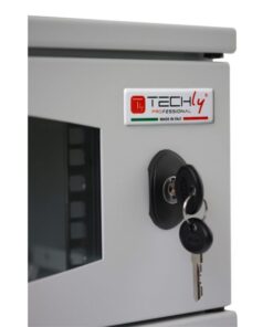 Armadio Rack 19'' a Muro 3U prof. 320 Grigio Assemblato