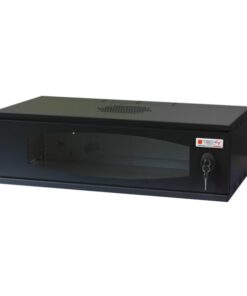 Armadio Rack 19'' a Muro 3U prof. 320 Nero Assemblato