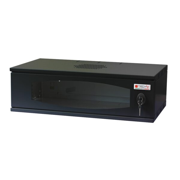 Armadio Rack 19'' a Muro 3U prof. 320 Nero Assemblato