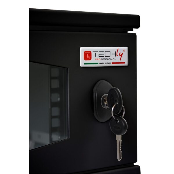 Armadio Rack 19'' a Muro 3U prof. 320 Nero Assemblato