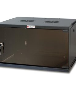 Armadio Rack 19'' a Muro 6U prof. 450 Nero Assemblato