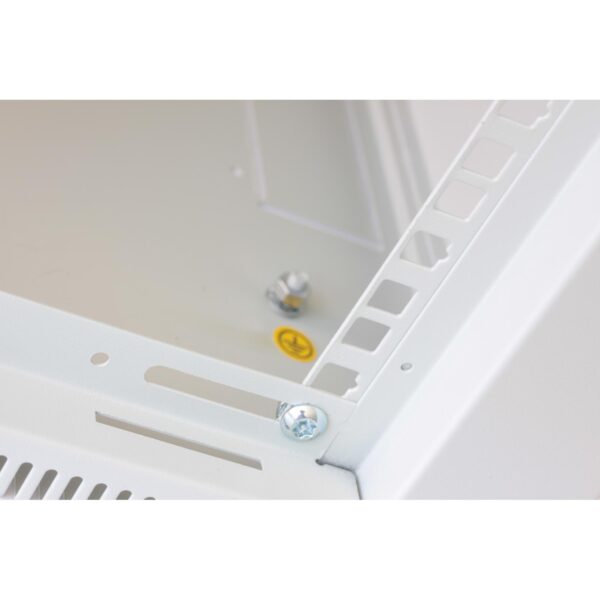 Armadio Rack 19'' a Muro 6U prof. 600 Nero Assemblato