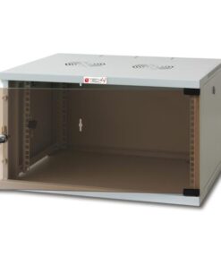 Armadio Rack 19'' a Muro 9U prof. 600 Grigio Assemblato