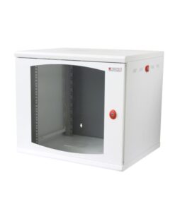 Armadio Rack 19'' a muro 10 unità sezione unica prof. 500mm Bianco