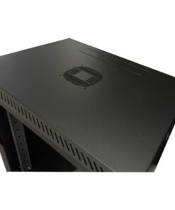 Armadio Rack 19'' a muro 12 unità Nero prof. 600 porta cieca