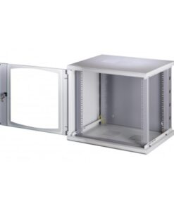 Armadio Rack 19'' a muro 13 unità sezione unica prof. 500mm Nero