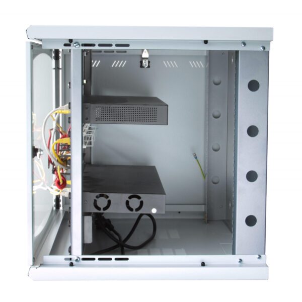 Armadio Rack 19'' a muro 13 unità sezione unica prof. 500mm Nero