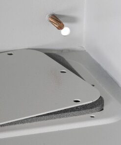 Armadio Rack 19'' a muro 13U grigio IP65 porta vetro prof. 200mm