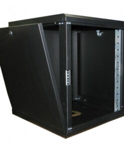 Armadio Rack 19'' a muro 15 unità Nero prof. 600 porta cieca