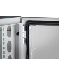 Armadio Rack 19'' a muro 17U grigio IP65 porta vetro prof. 200mm