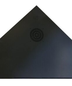 Armadio Rack Angolare 19'' a Muro 9U P.600 Porta a Vetro Nero