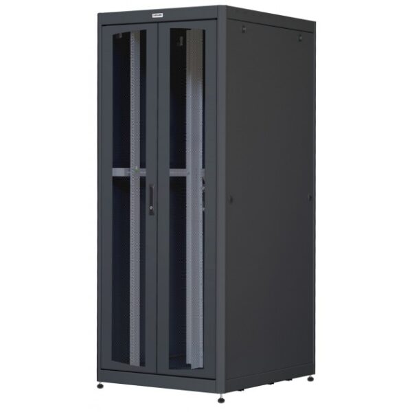 Armadio Server Rack 19'' 800x1000 27U Nero Doppia Porta Grigliata