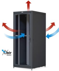 Armadio Server Rack 19'' 800x1200 27U Nero Porta Grigliata