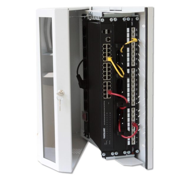 Armadio a muro 19'' Flat 9 Unità Grigio