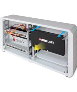 Armadio rack 19'' Ghost  con porta grigliata Bianco