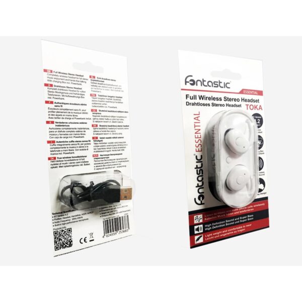 Auricolare Bluetooth v4.2 Toka Bianco