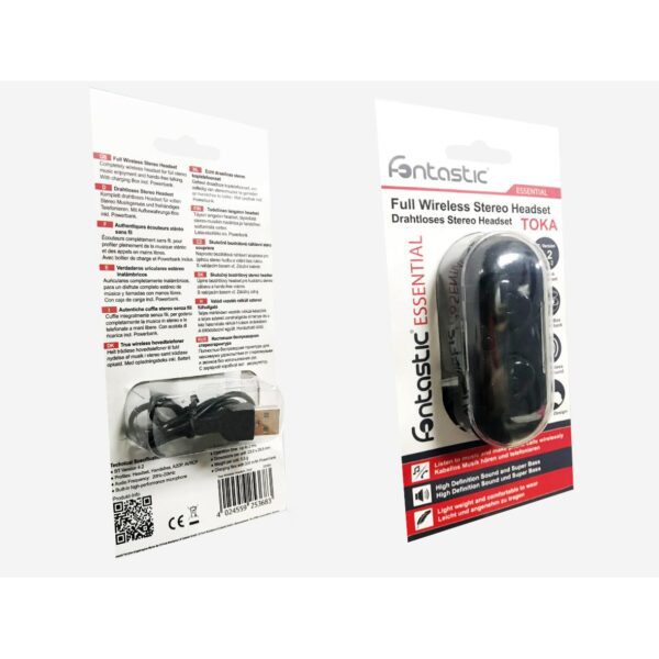 Auricolare Bluetooth v4.2 Toka Nero