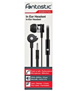 Auricolari Stereo In-Ear con Microfono e Telecomando Nero