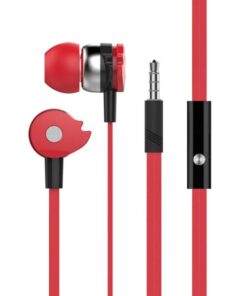 Auricolari Stereo In-Ear con Microfono e Telecomando Rosso