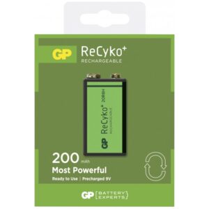 Blister 1 Batteria Ricaricabile 20R8HE-2GB1 9V ReCyko