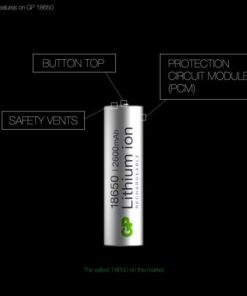 Blister 1 Batteria Ricaricabile Ioni di Litio 18650 2600 mAh 26FP