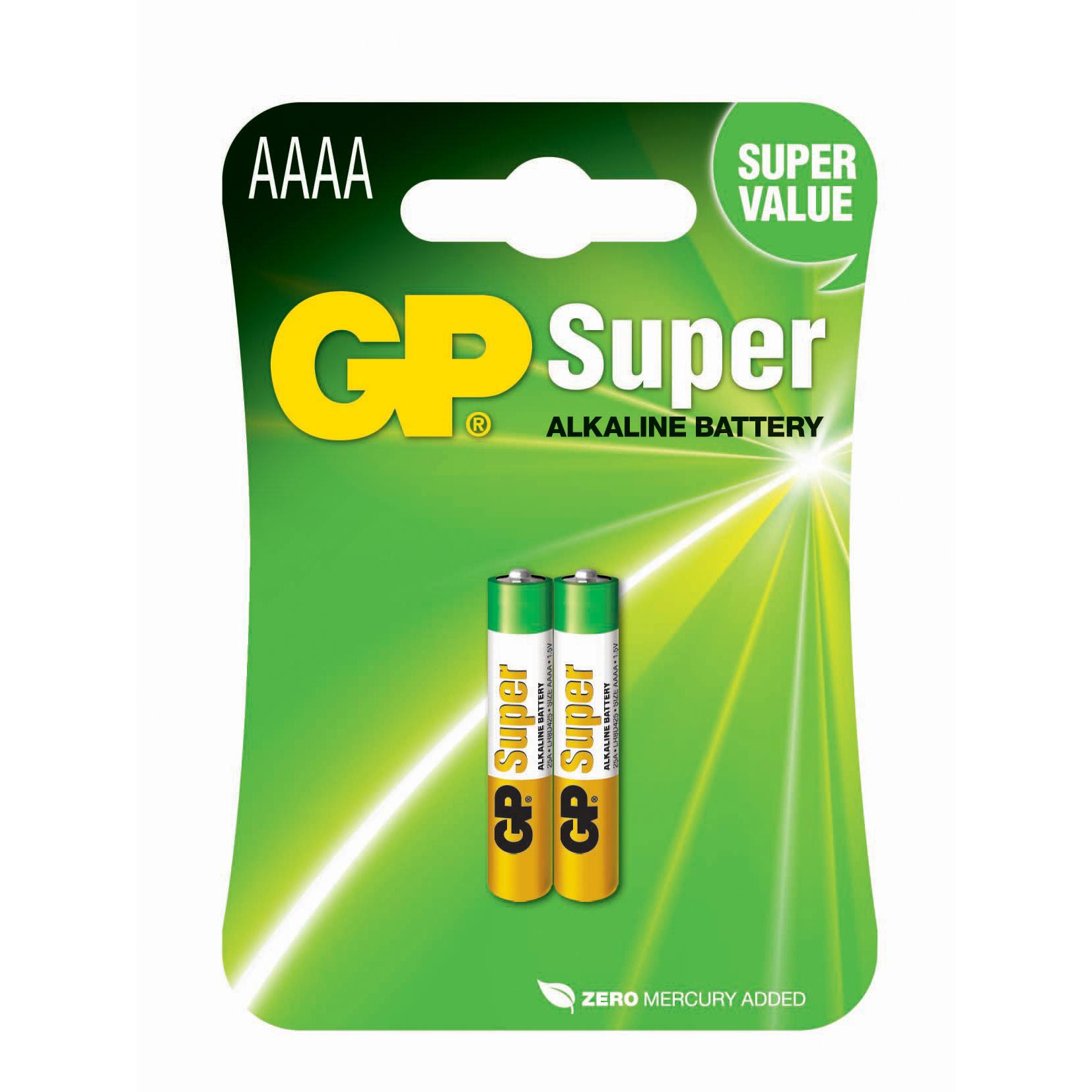 Blister 2 Batterie AAA Mini Stilo GP Super