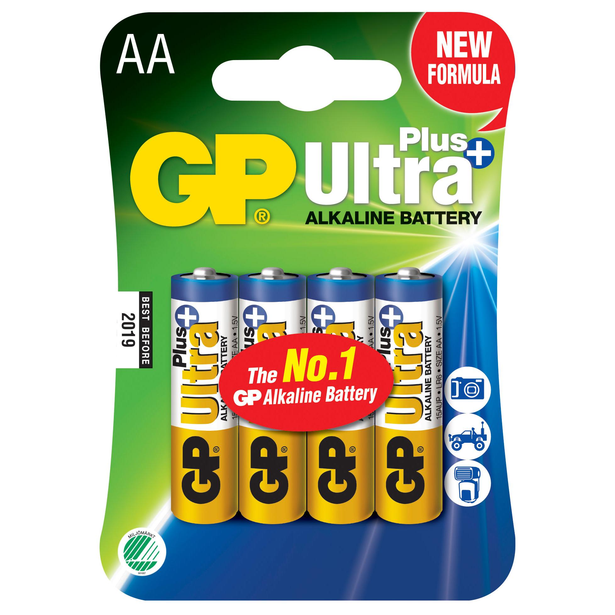 Blister 4 Batterie AA Stilo GP Ultra Plus