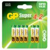 Blister 6 Batterie AAA Mini Stilo GP Super