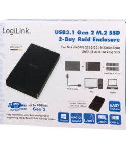 Box Esterno 2x SSD M.2 USB3.1 Gen 2