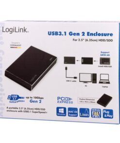 Box esterno HDD/SSD SATA 2.5'' USB 3.1 Gen.2
