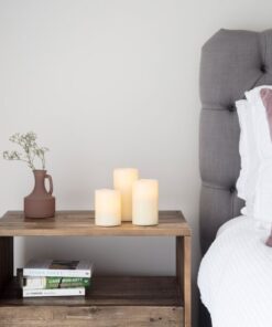 Candela a LED in Cera Bianca 10 x 15 cm